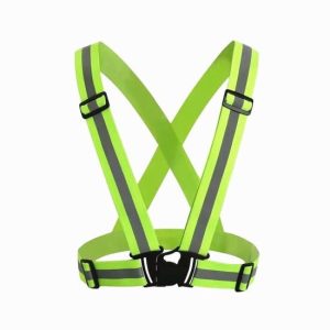 Neck High Visibility-Reflective Safety-Cross-Elastic-Strap-Vest-Belt